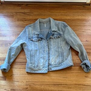 Free People Blue Denim Jacket